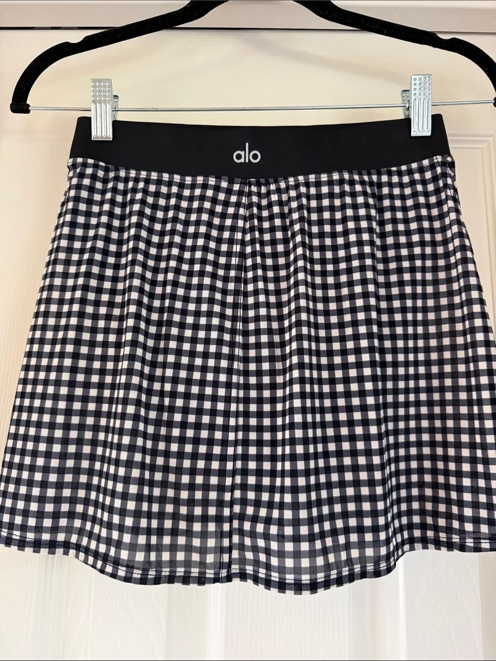 ALO gingham skirt
